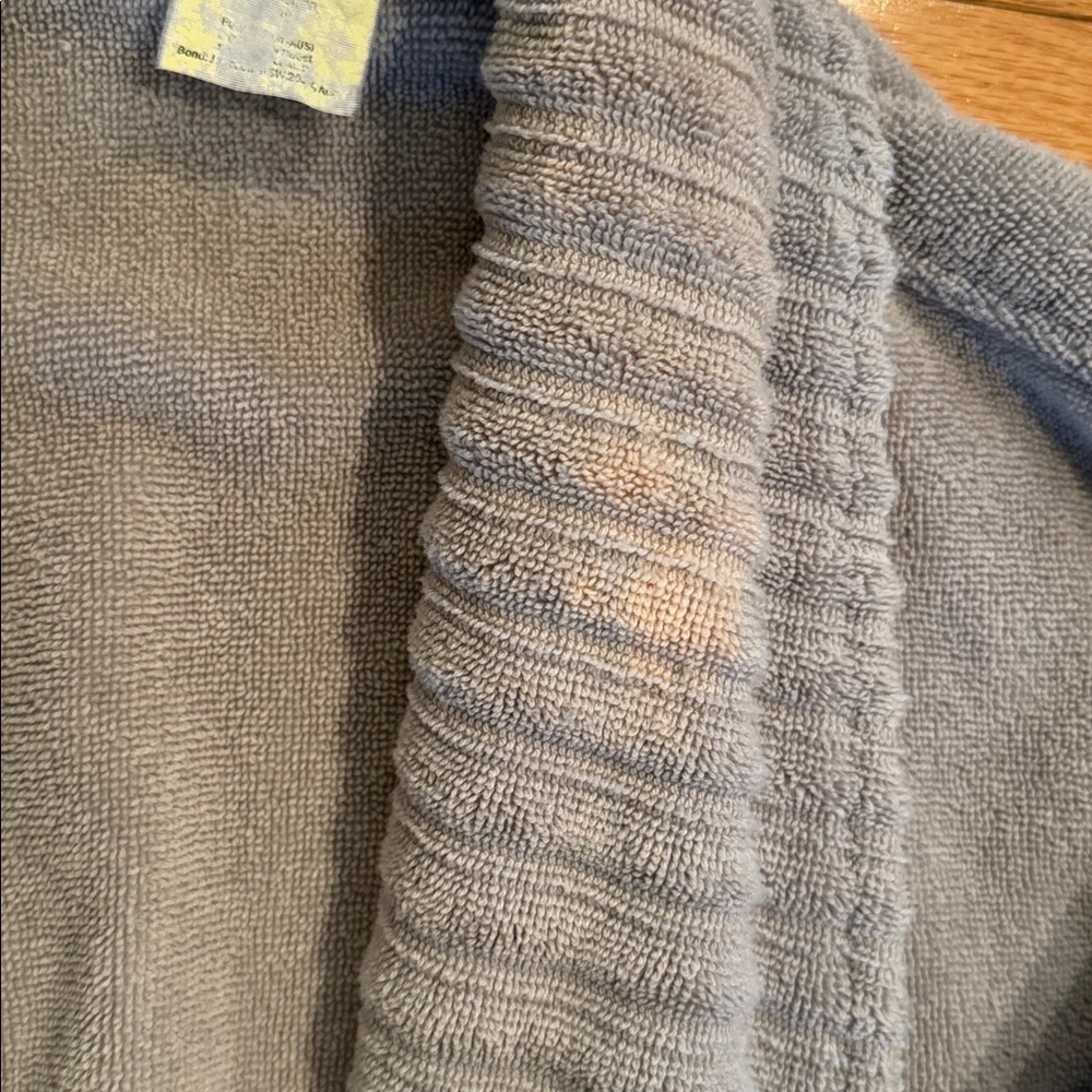 Pottery Barn Gray Terry Robe - Picture 8 of 8